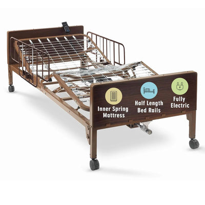 Drive full electric low-height hospital bed lowered close to the floor for fall prevention