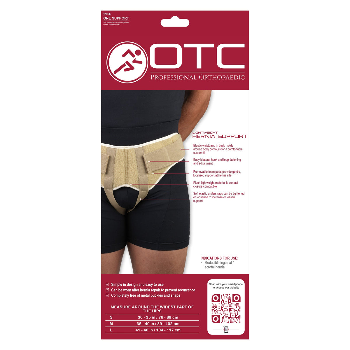 OTC 2956 Lightweight Hernia Support – Beige