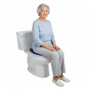 2" Adjustable Raised Toilet Seat with Person Seated