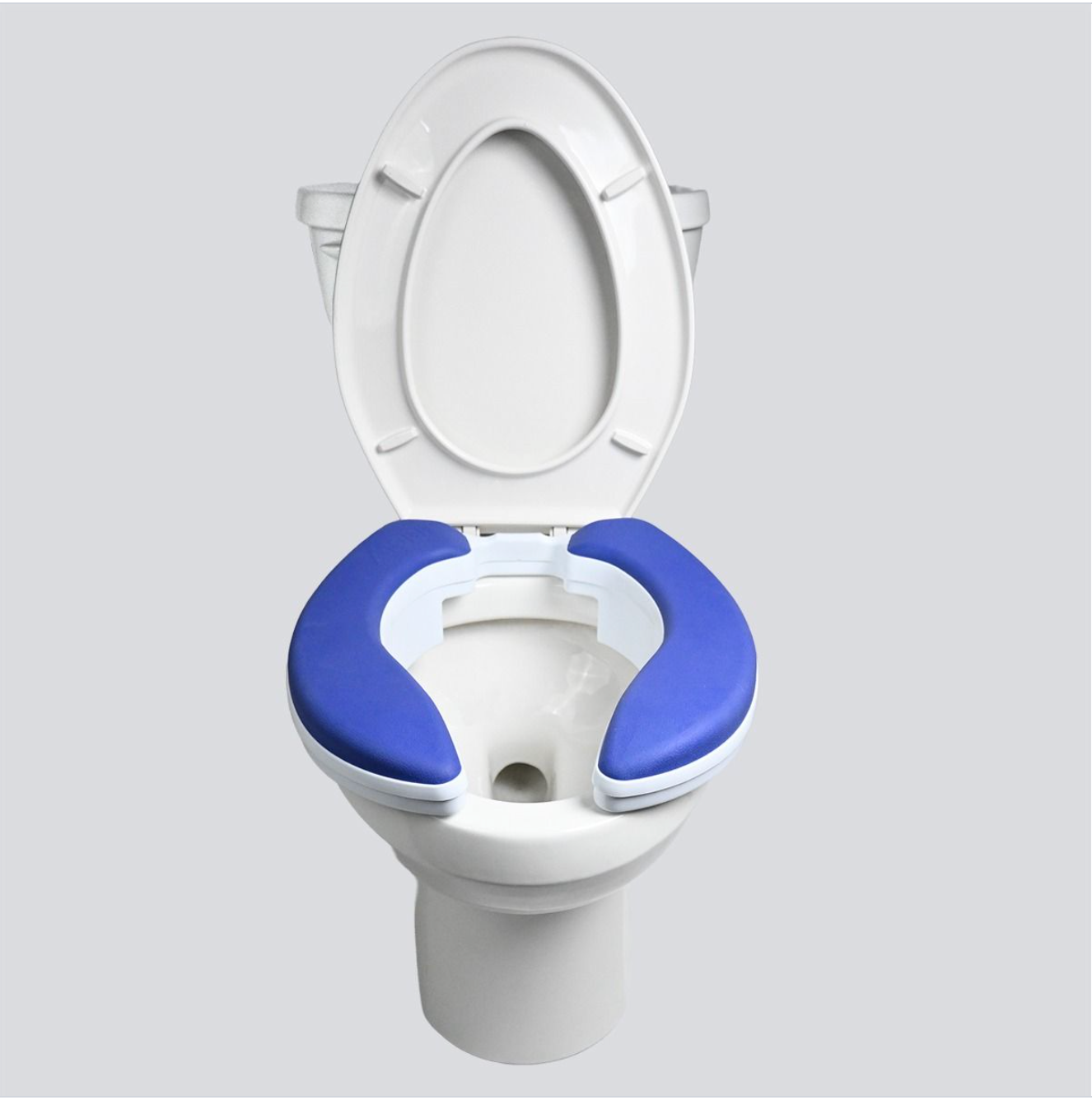 2" Adjustable Raised Toilet Seat, Top-Down View