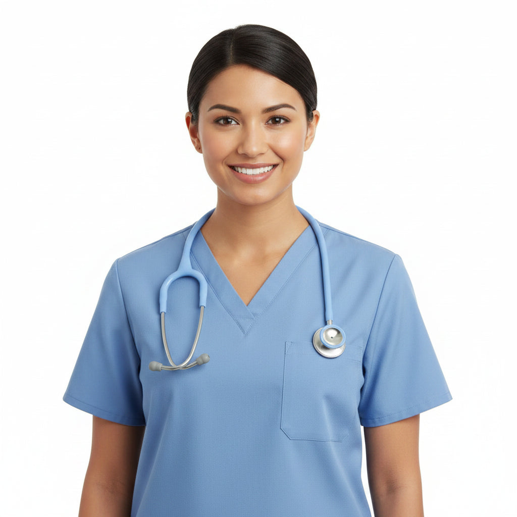 Front view of the 3M Littmann Classic III Black Stethoscope with stainless steel chestpiece.
