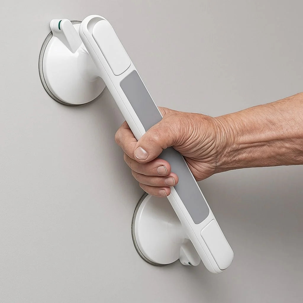 Grab Bar for Shower, Bathtub, or Toilet | Suction Cup Handle for Seniors without Drilling | Senigrip