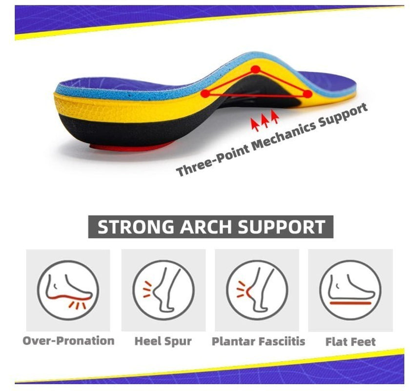 VALSOLE Heavy Duty Orthotics 220+ Lbs Plantar Fasciitis Arch Support Insoles