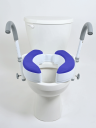 4" Adjustable Raised Toilet Seat | Toilet Riser for Seniors
