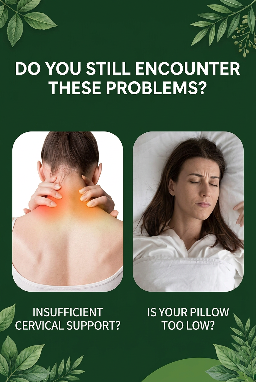 Orthopedic Memory Foam Pillow – Contoured High-Density Cervical Neck Support Pillow for Back & Side Sleepers