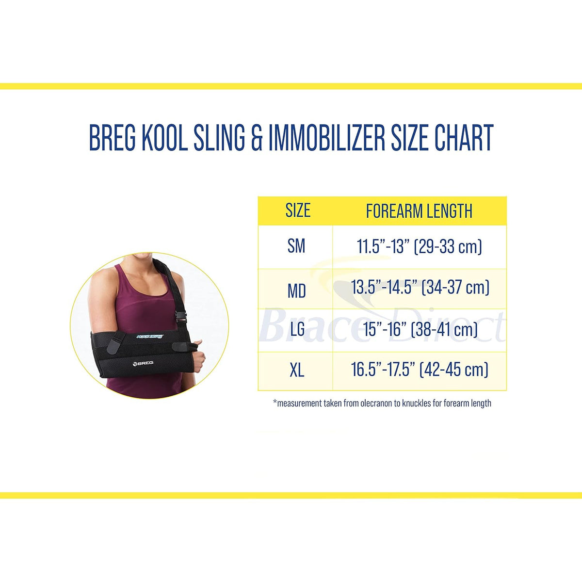 BREG Stabilizer, Orthopedic Sling Forearm Airmesh Right/Left Shoulder Quick-Release Shoulder Waist Strap with Thumb Rest for Shoulder Injuries Or Instabilities Kool Sling
