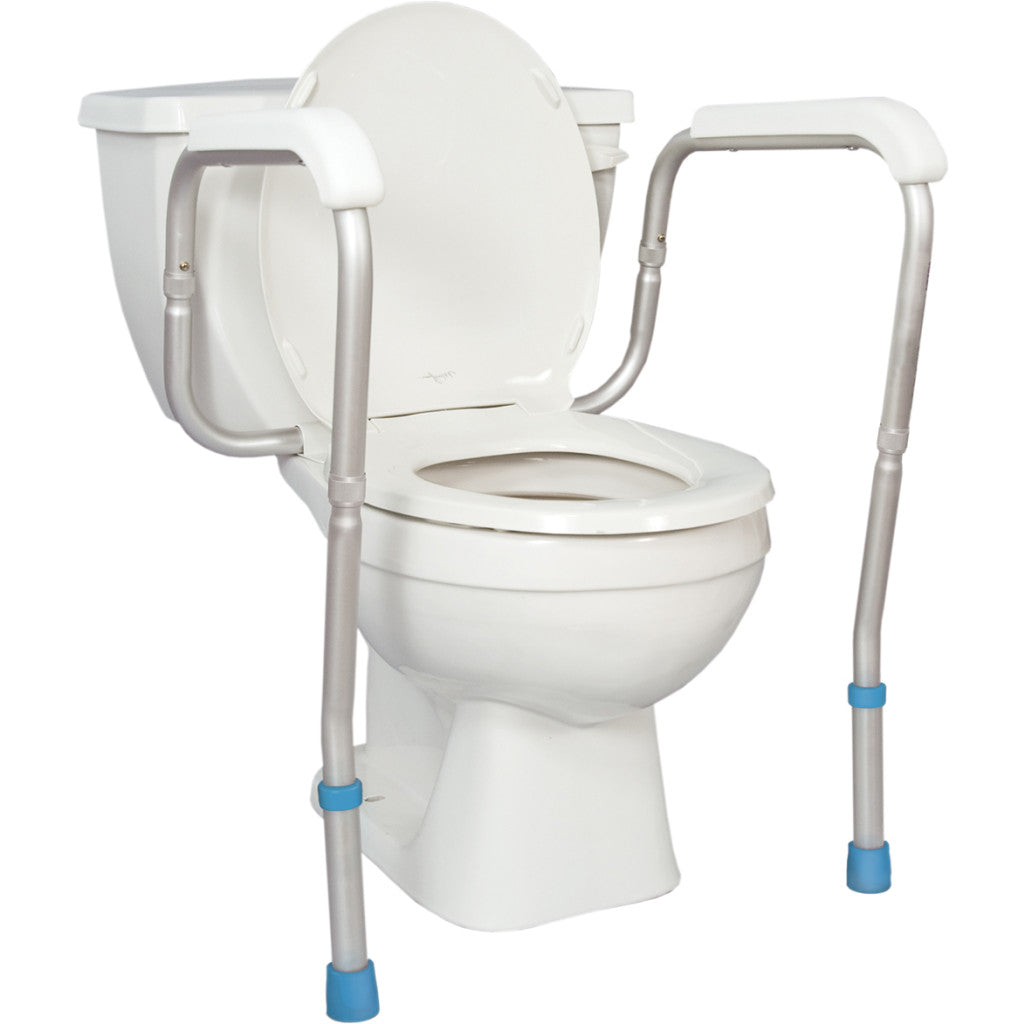 Drive Toilet Safety Rail Adjustable Arm Height 28-32 Inch Bathroom – available at Must Medical Equipment, Surrey BC
