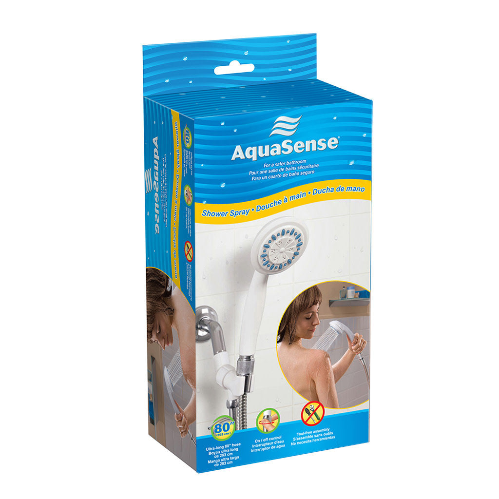 AquaSense 3 Setting Shower Spray with Ultra-Long Stainless Steel Hose