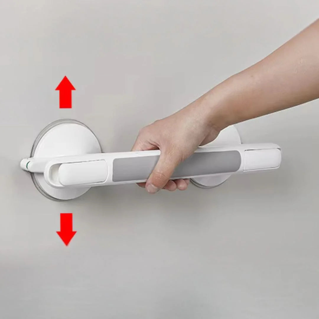 Grab Bar for Shower, Bathtub, or Toilet | Suction Cup Handle for Seniors without Drilling | Senigrip