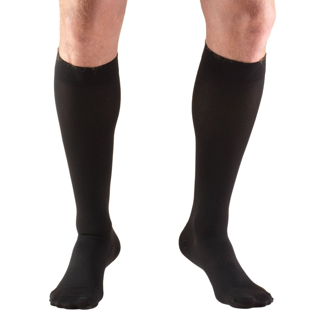 Truform 20-30 mmHg Medical Compression Stockings, Aloe Infused Microfiber, Knee High, Closed Toe