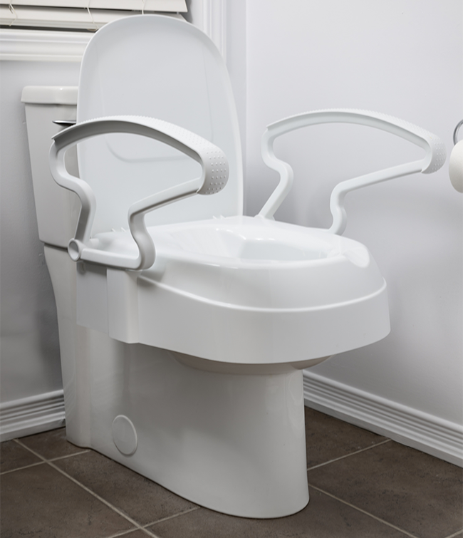 2″/4″/6″ Raised Toilet Seat with Arms