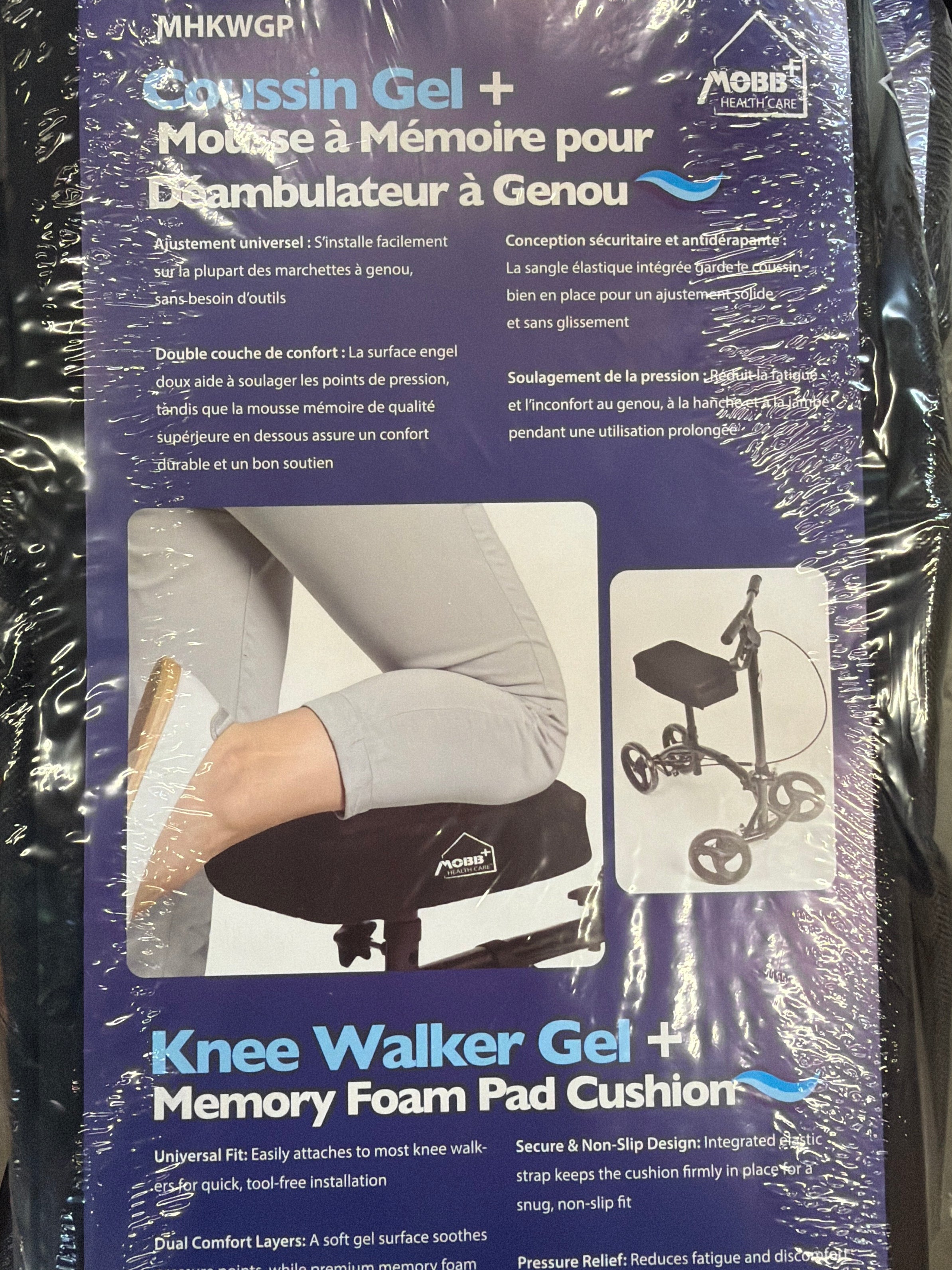 MOBB Knee Walker MHKWHF – Steerable Knee Scooter for Foot & Ankle Injury Recovery