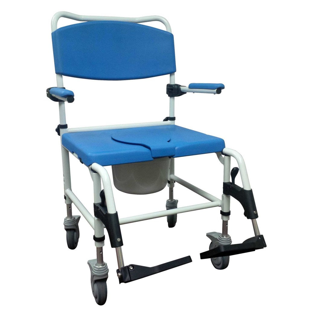 Bariatric Aluminum Rehab Shower Commode Chair(Special Order)