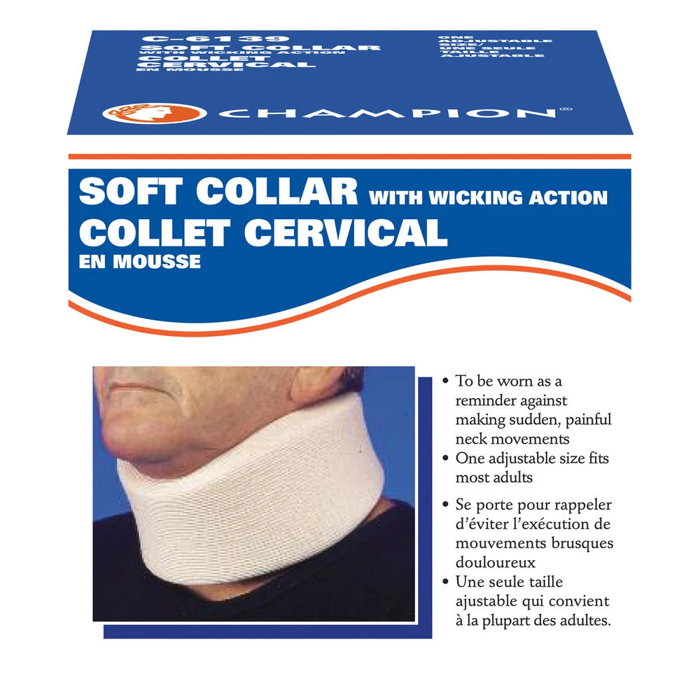 Adjustable Soft Cervical Universal  Collar. Neck Support Brace for Sleeping - Relieves Neck Pain and Spine Pressure, Neck Collar After Whiplash or Injury