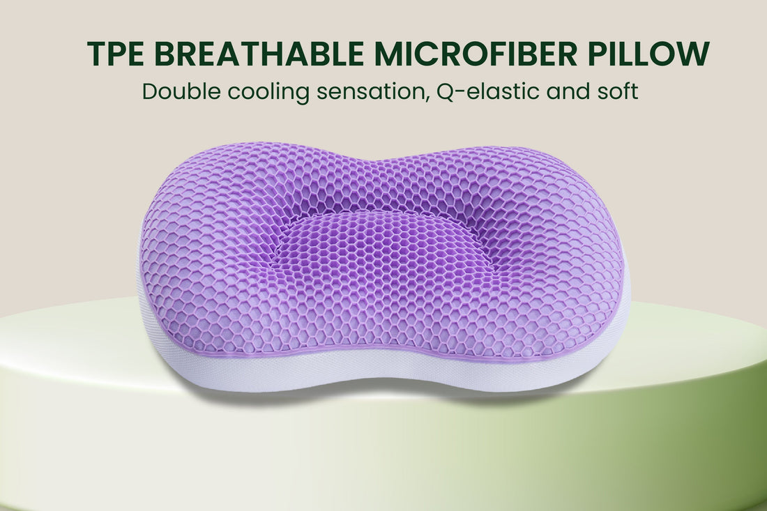 Cloud Nest Honeycomb Pillow – Breathable Ergonomic Support Pillow for Back, Side & Stomach Sleepers