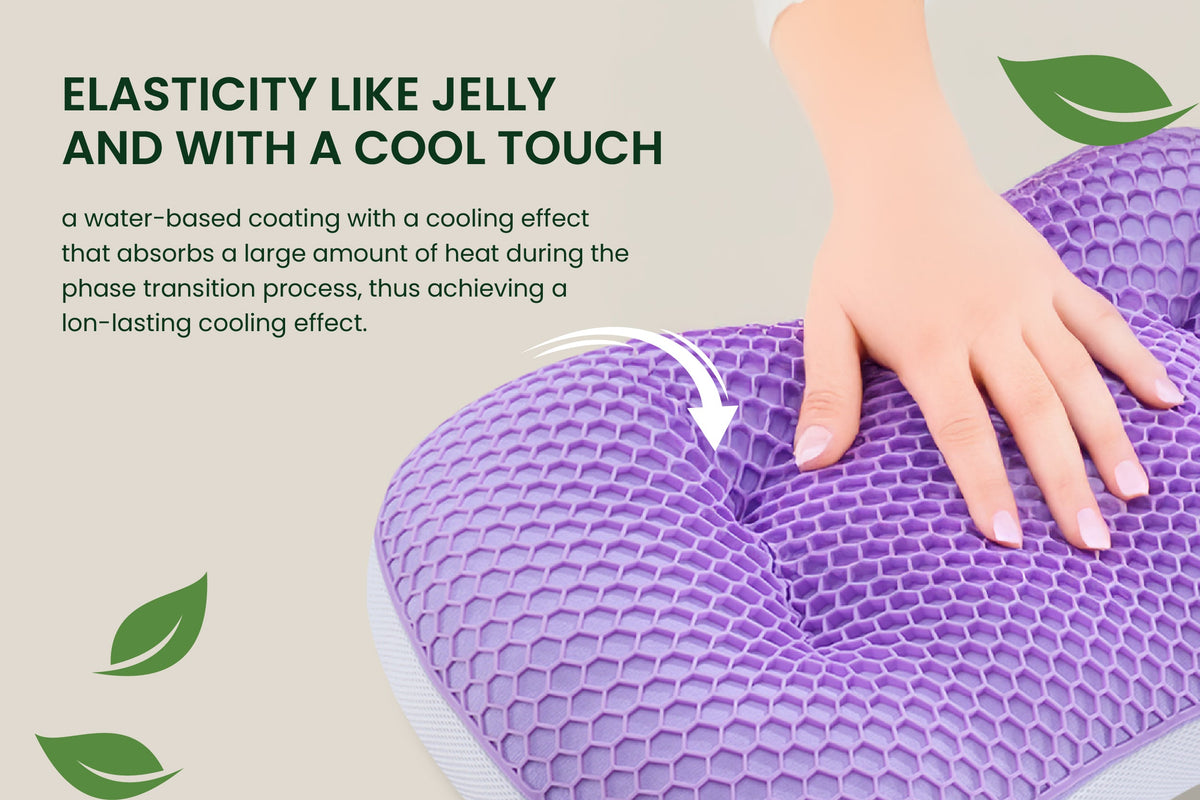 Cloud Nest Honeycomb Pillow – Breathable Ergonomic Support Pillow for Back, Side & Stomach Sleepers