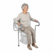 seated toilet Drive adjustable toilet safety rail with grab bars for support and stability