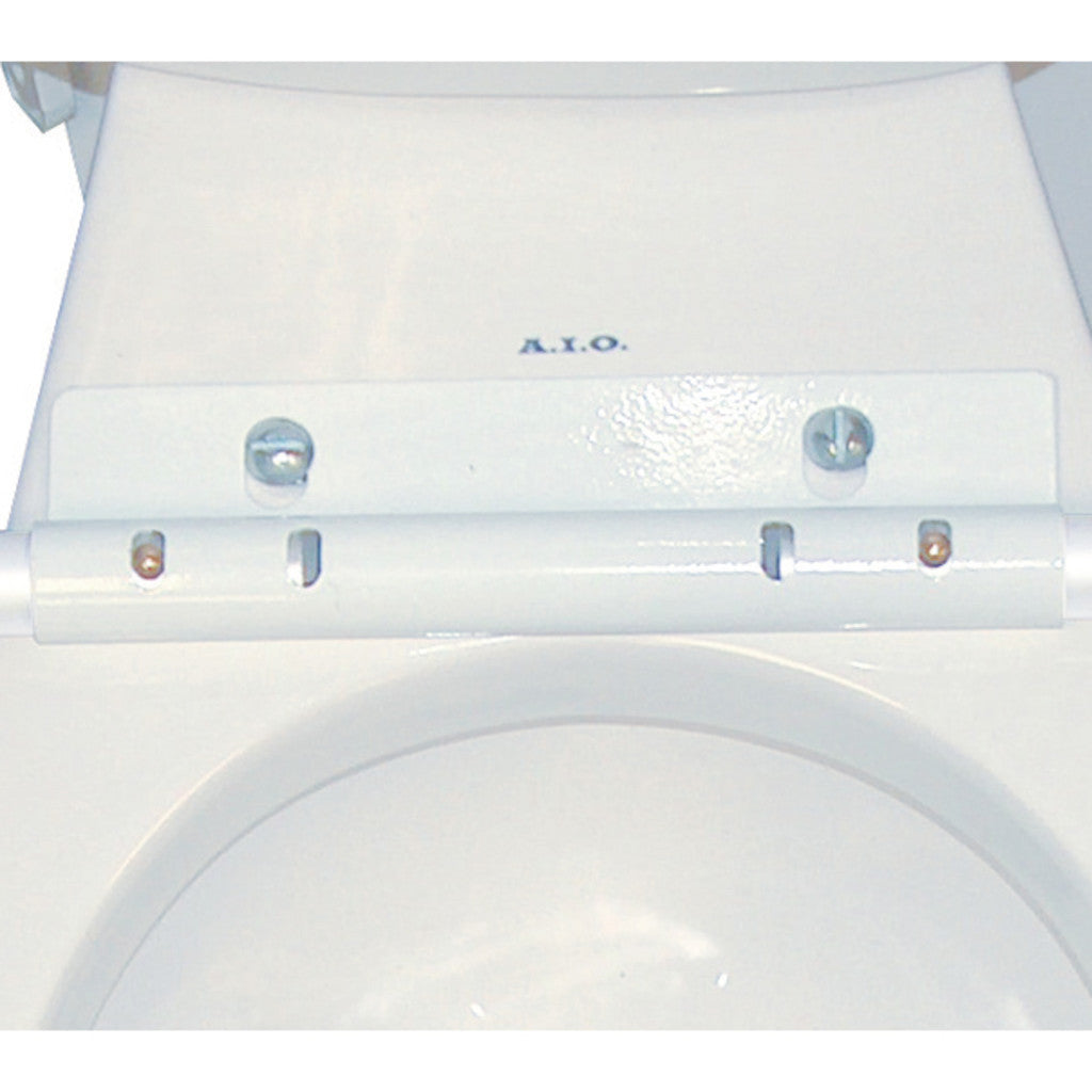 Rail with universal toilet fitment 