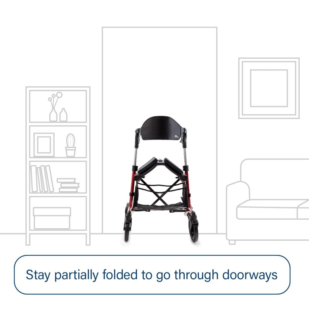 Triumph Escape Rollator 19” ( Red)