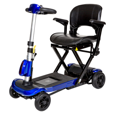 Drive Zoome Auto-Flex Folding Travel Scooter, Blue (Special Order)