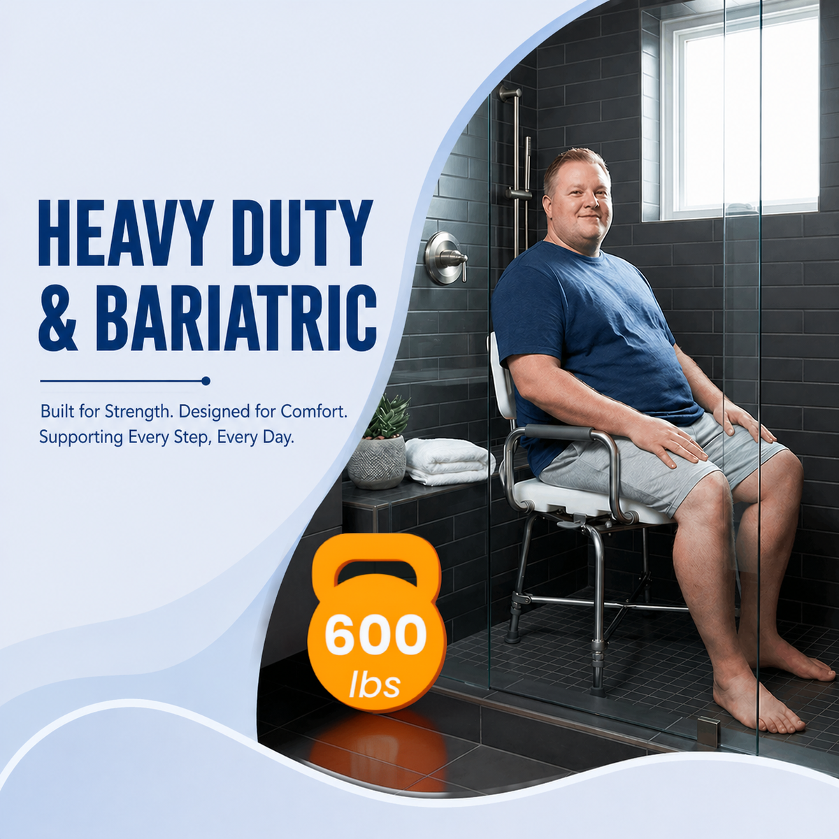 Heavy Duty Bath Chair: MHBBHD