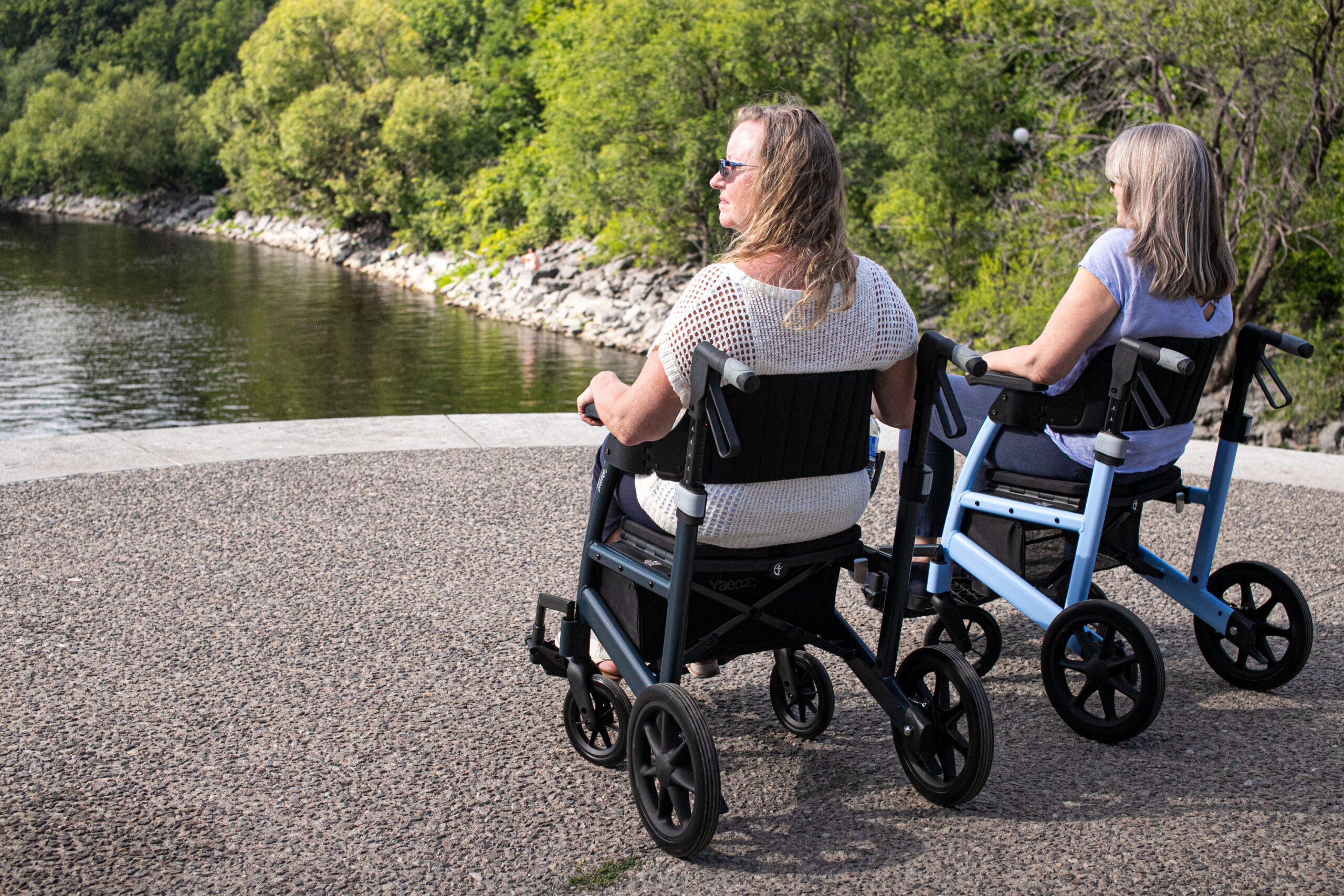 Triumph Prestige Power Wheelchair – Sky Blue | Folding Electric Wheelchair