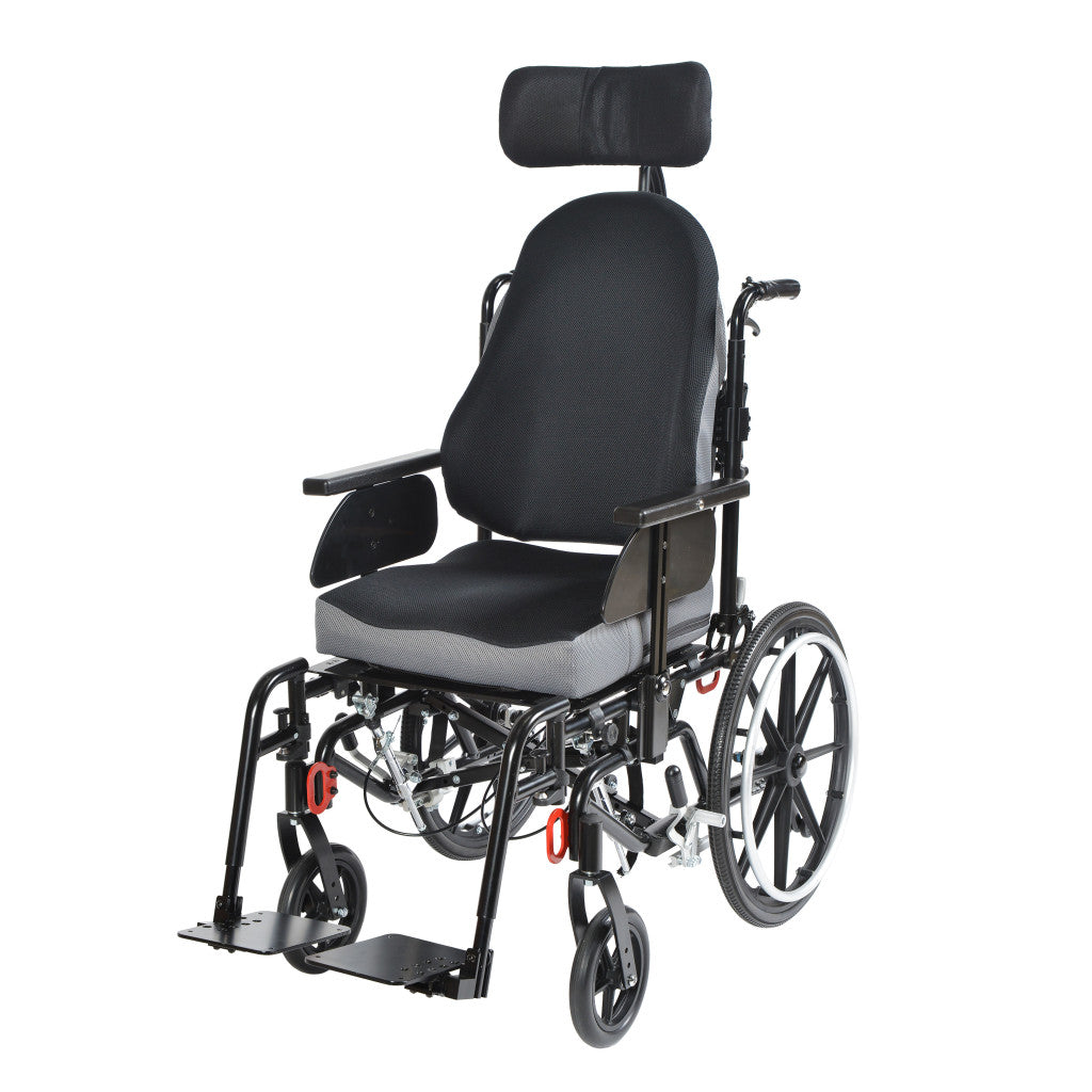 Folding Tilt-In-Space Wheelchair – Adjustable Width & Depth 16" 18" and 20"