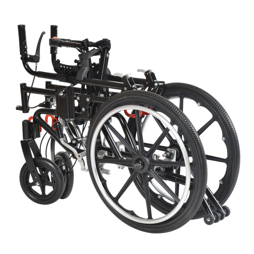 Folding Tilt-In-Space Wheelchair – Adjustable Width & Depth 16" 18" and 20"