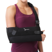 BREG Stabilizer, Orthopedic Sling Forearm Airmesh Right/Left Shoulder Quick-Release Shoulder Waist Strap with Thumb Rest for Shoulder Injuries Or Instabilities Kool Sling
