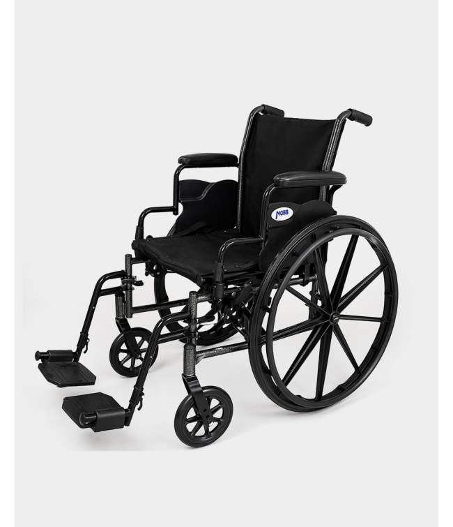 MOBB Lightweight Aluminum Wheelchair, Angle View