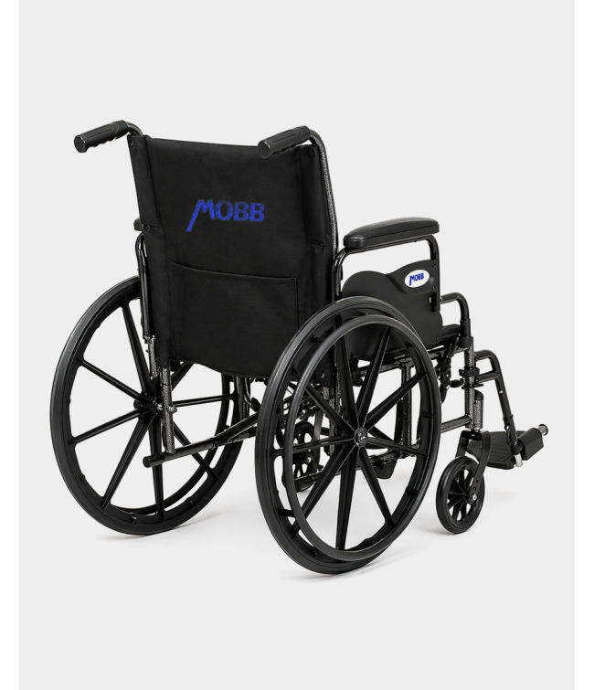 MOBB Lightweight Aluminum Wheelchair, Side View