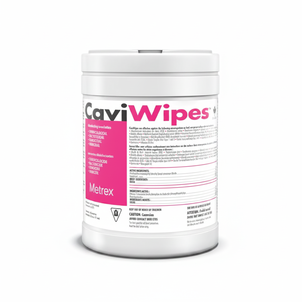 CaviWipes Hardsurface Anti-Microbial Disinfectant Wipes Canister Dental Solution PK/160