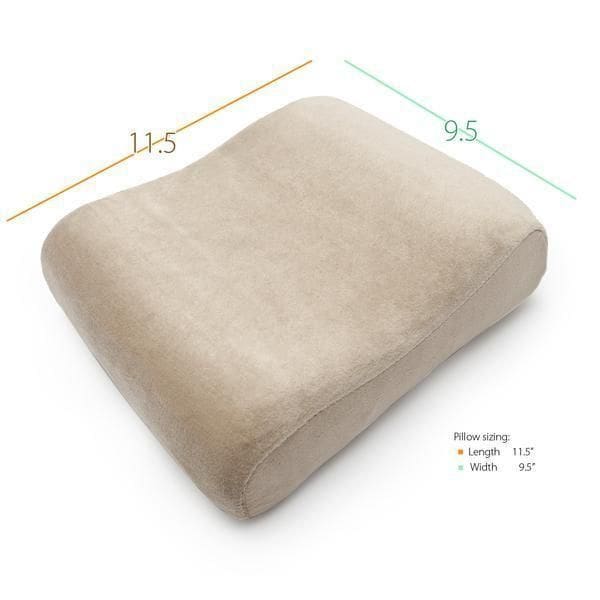 PCP 6154 Memory Foam Cervical Neck Pillow with Removable Cover , Beige