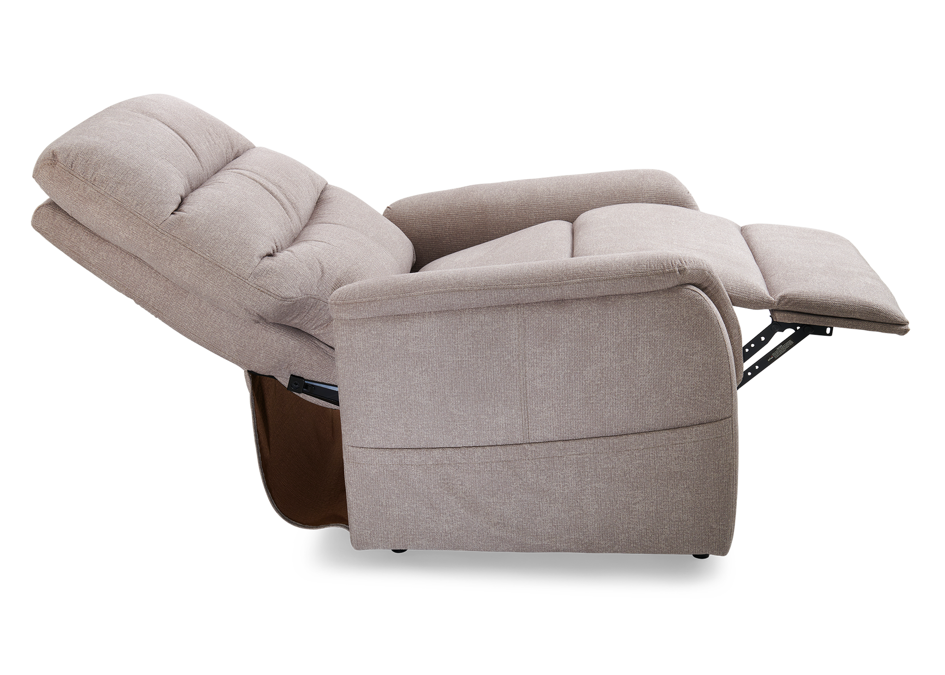 Golden DeLuna Elara power lift recliner tilted forward in the lift position to help the user stand
