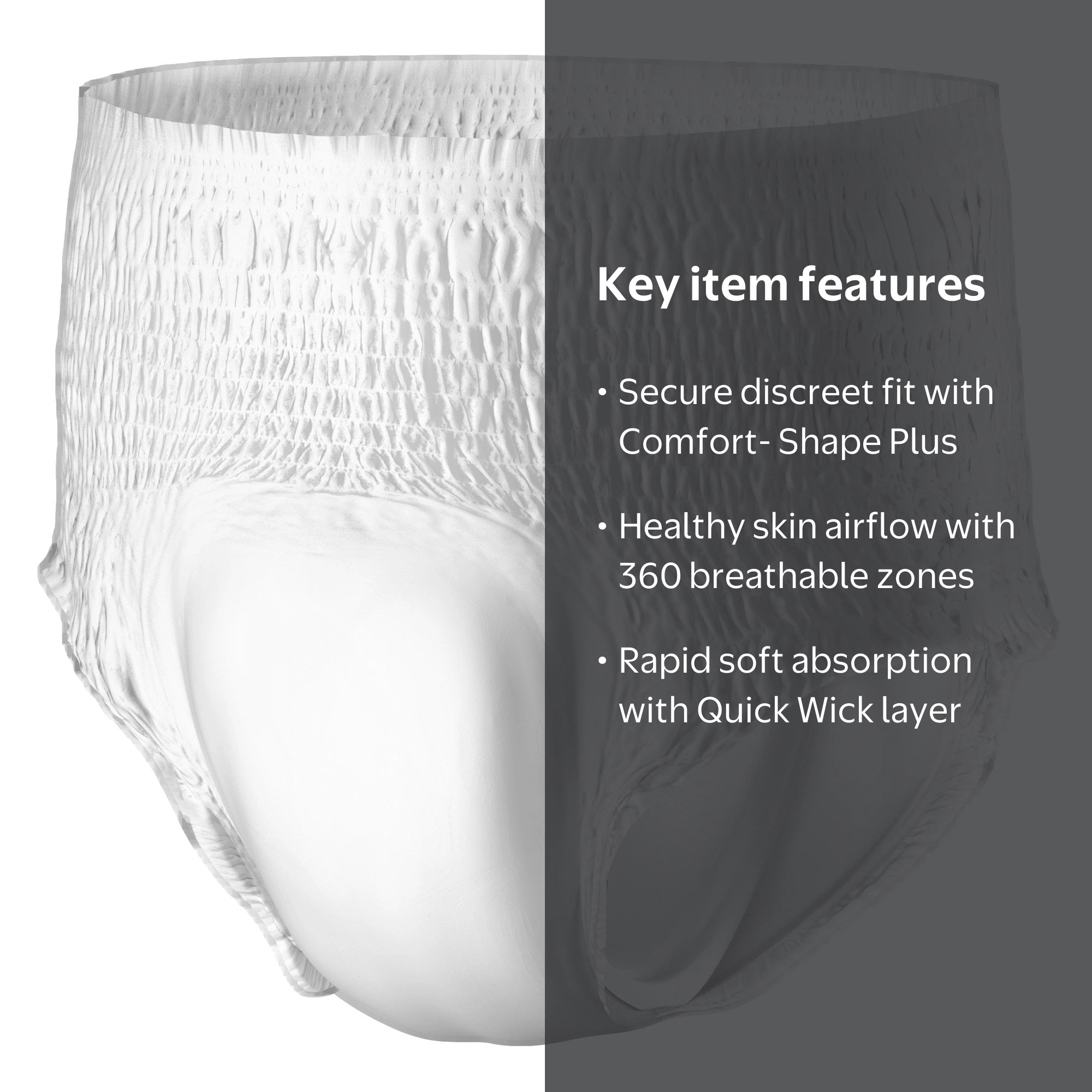 Prevail Per-Fit Daily Underwear – Extra Absorbency | Disposable Adult Incontinence Underwear