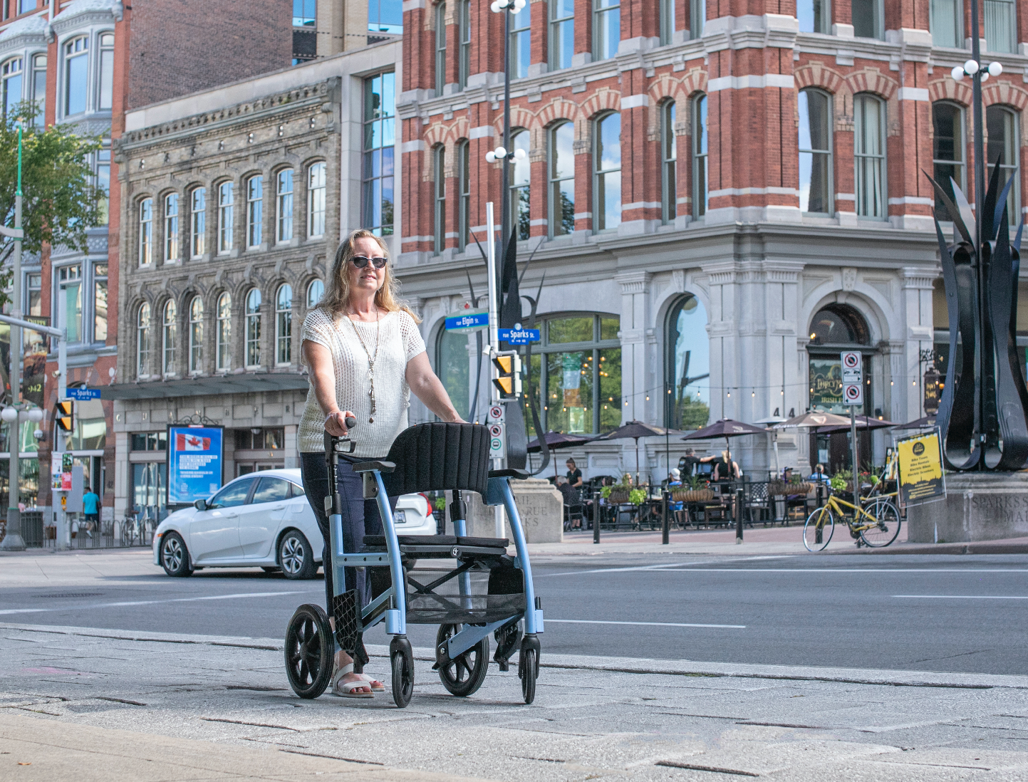 Triumph Prestige Power Wheelchair – Sky Blue | Folding Electric Wheelchair