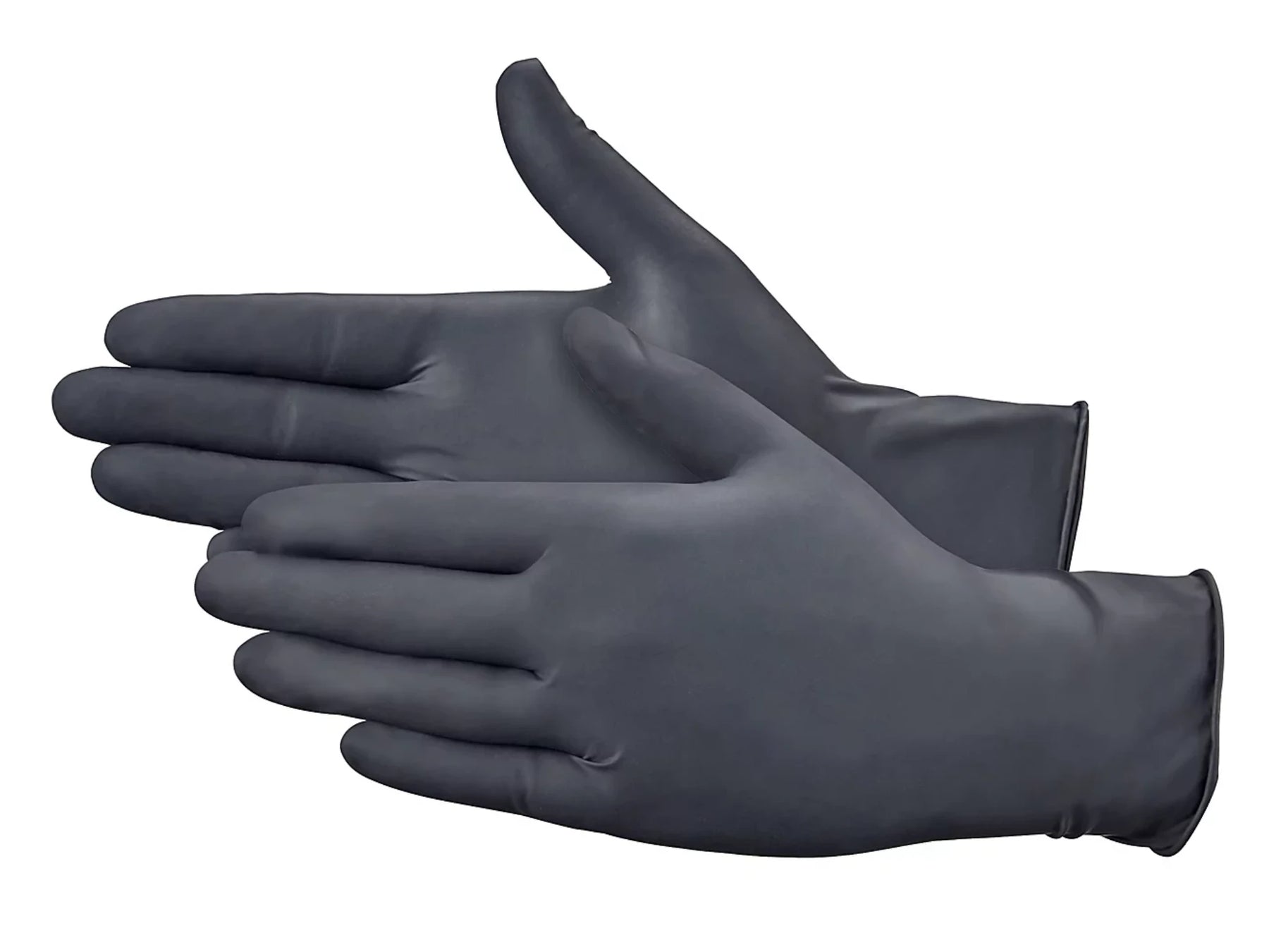 Gant d'examen en nitrile noir sans poudre non stérile extra-résistant, gants en nitrile, 4 mil - boîte de 100, gants jetables sans latex, gants jetables pour la maison, sans danger pour les aliments, boîte/100