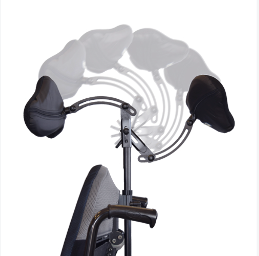 Wheelchair Headrest Hardware | Multi-Axis Mounting Bracket | NIB-0747