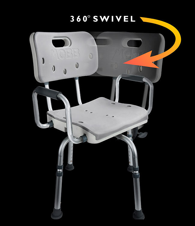 Swivel Shower Chair Showing 360° Swivel Motion