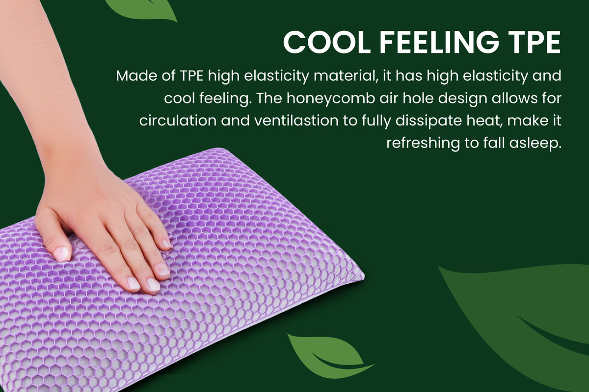 Therma Cool Pillow Memory Foam Pillow, Refreshing and Breathable