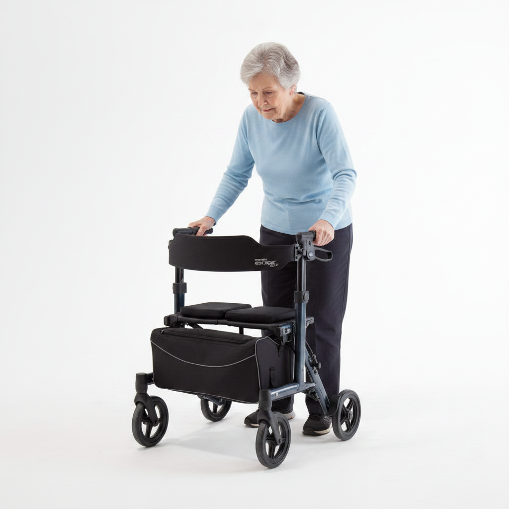 Triumph Escape HD Rollator with Person Seated
