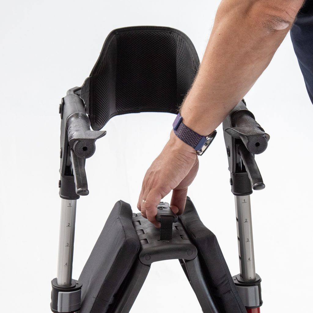 Triumph Escape Rollator Gray, Folded View