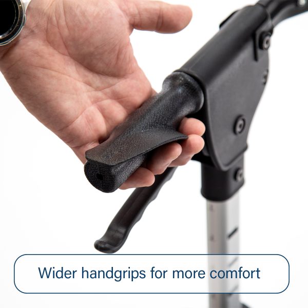 Triumph Escape Rollator Gray, Wide Hand Grip Detail