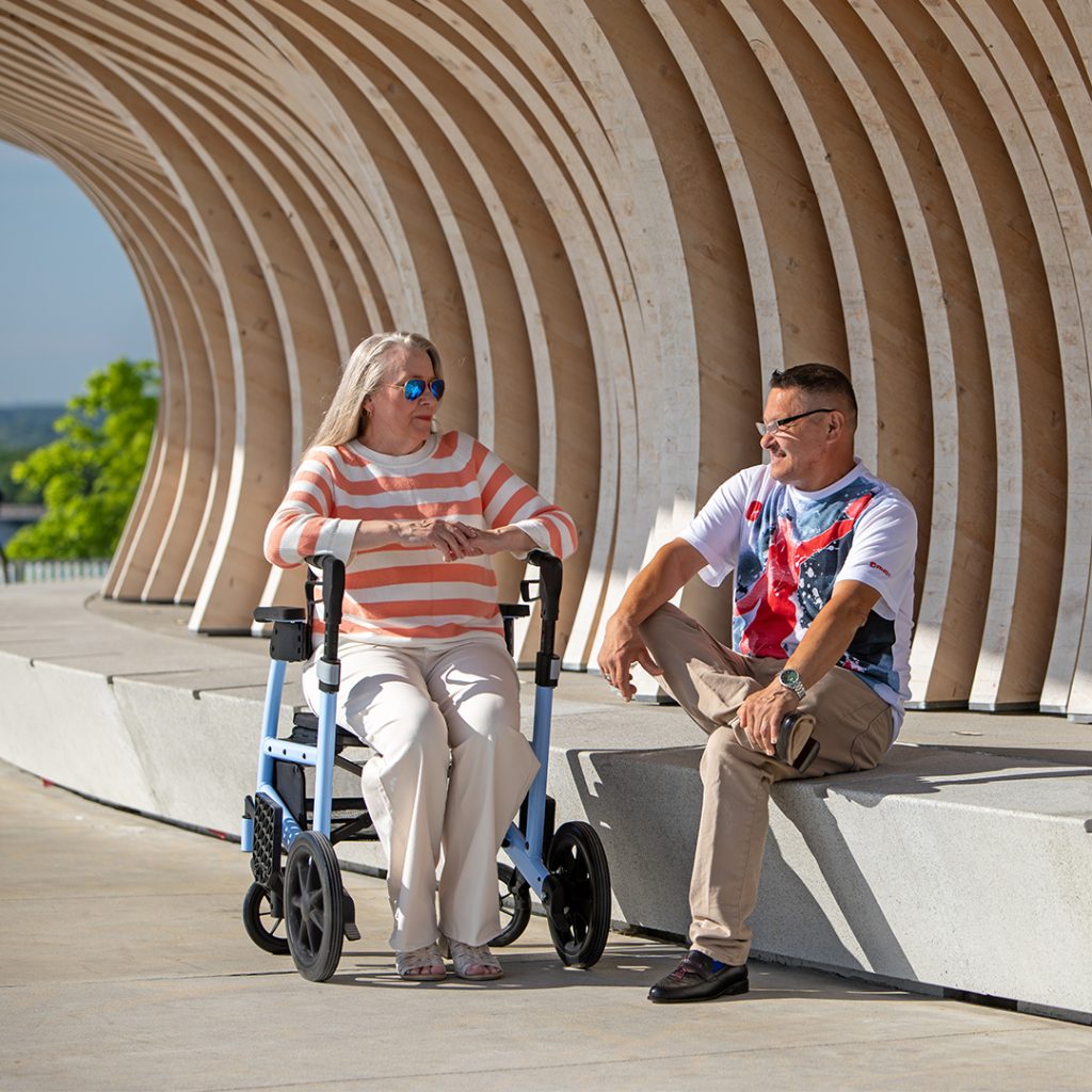 Triumph Prestige Power Wheelchair, Lifestyle View