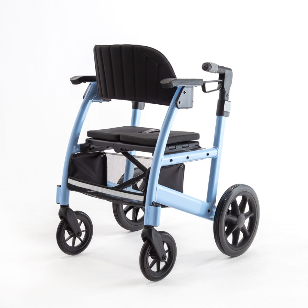Triumph Prestige Power Wheelchair, Three-Quarter View