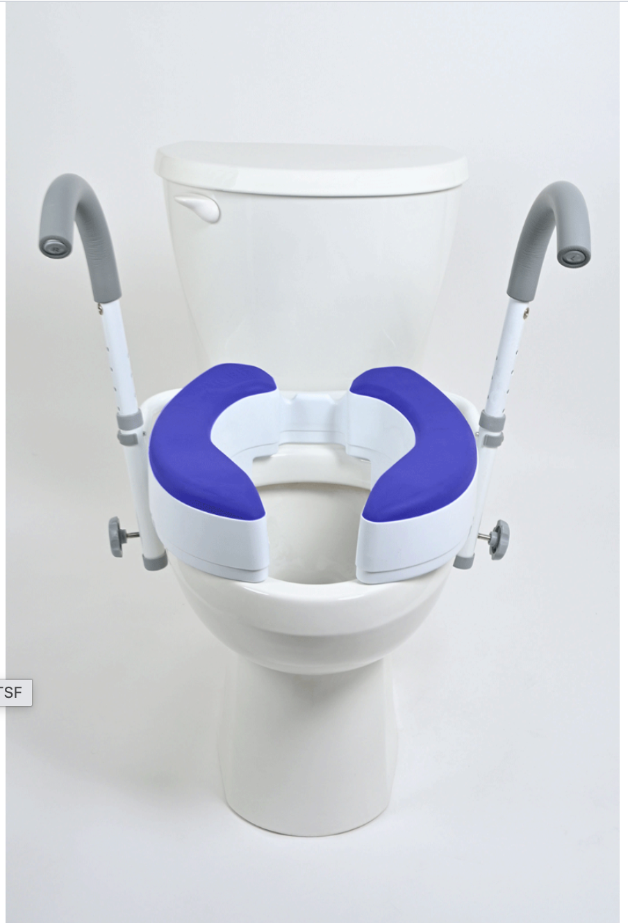 Ultimate Toilet Safety Frame, Installed on Toilet
