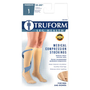 Truform 20-30 mmHg Medical Compression Stockings, Microfiber, Knee High, Closed Toe