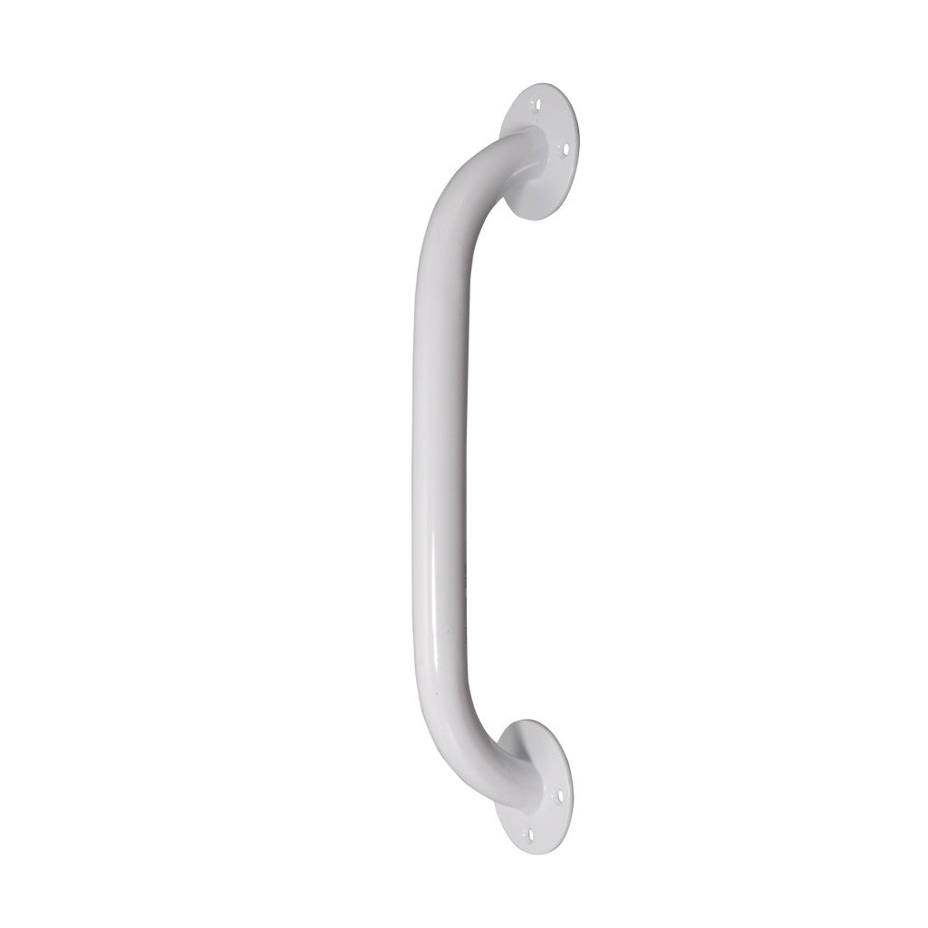 Grab Bar, White, Wall Mounted Bathroom Safety Rail for Shower, Tub and Toilet, 12 and 18 inch