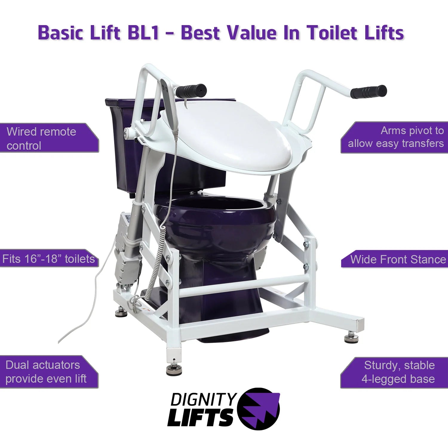 Dignity Lifts - Basic Toilet Lift - BL1 - Will Ship JUNE 15Th