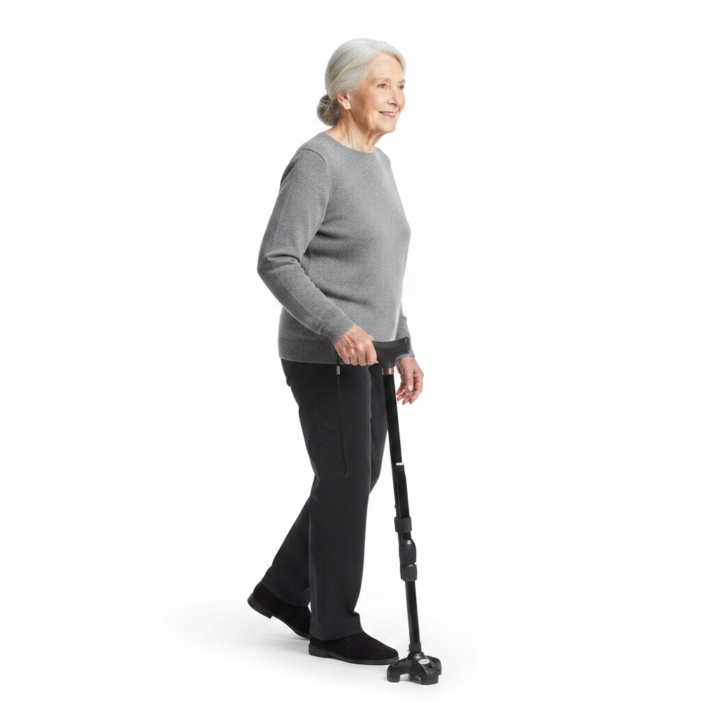 Drive Medical Cane Flex N Go | Folding Walking Cane for Balance & Mobility